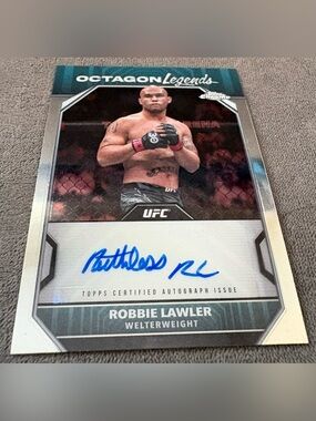 2024 Topps Chrome UFC Octagon Legends Auto Refractor Ruthless Robbie Lawler